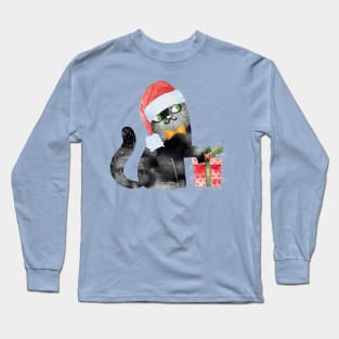 cat Christmas Long Sleeve T-Shirt